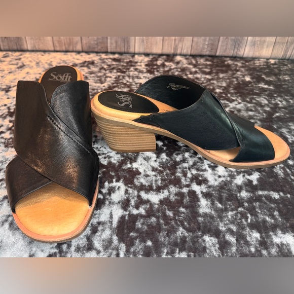 Sofft Perrie Black Slide Sandal Size 9 - Picture 8 of 14